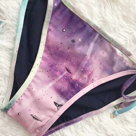 NWOT ✨ Wildfox Space UFO Galaxy Bikini Bottoms - Picture 2 of 8